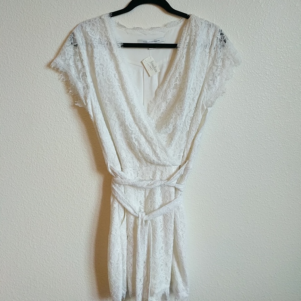 NWT Diane von Furstenberg 'Purdette" lace romper